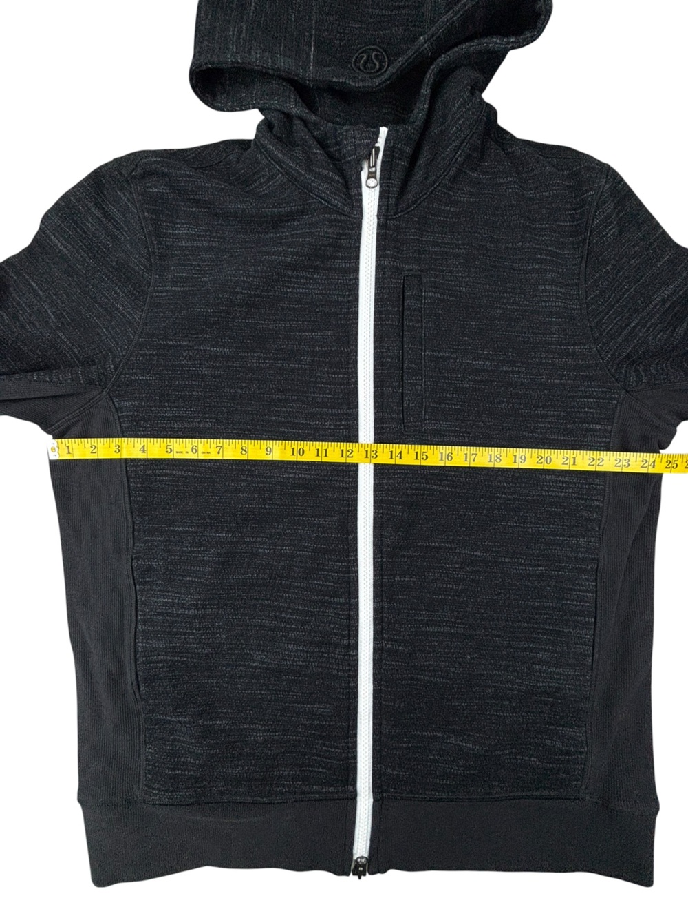 RARE!! Lululemon | Heavy Scuba Core Hoodie | Heathered Black | Leather | XXL - Picture 2 of 4